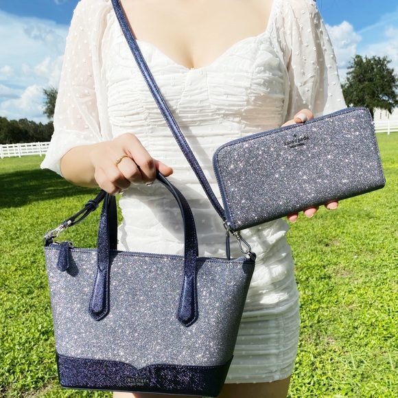 kate spade Handbags - BUNDLE💕NWT Kate Spade Glitter Satchel & Wallet
